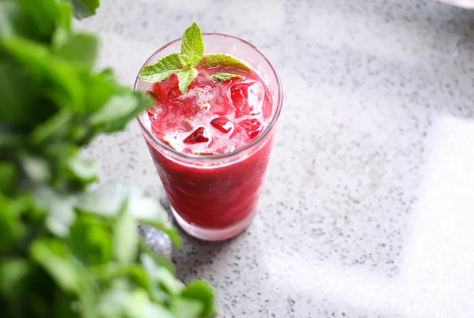 suco detox vermelho